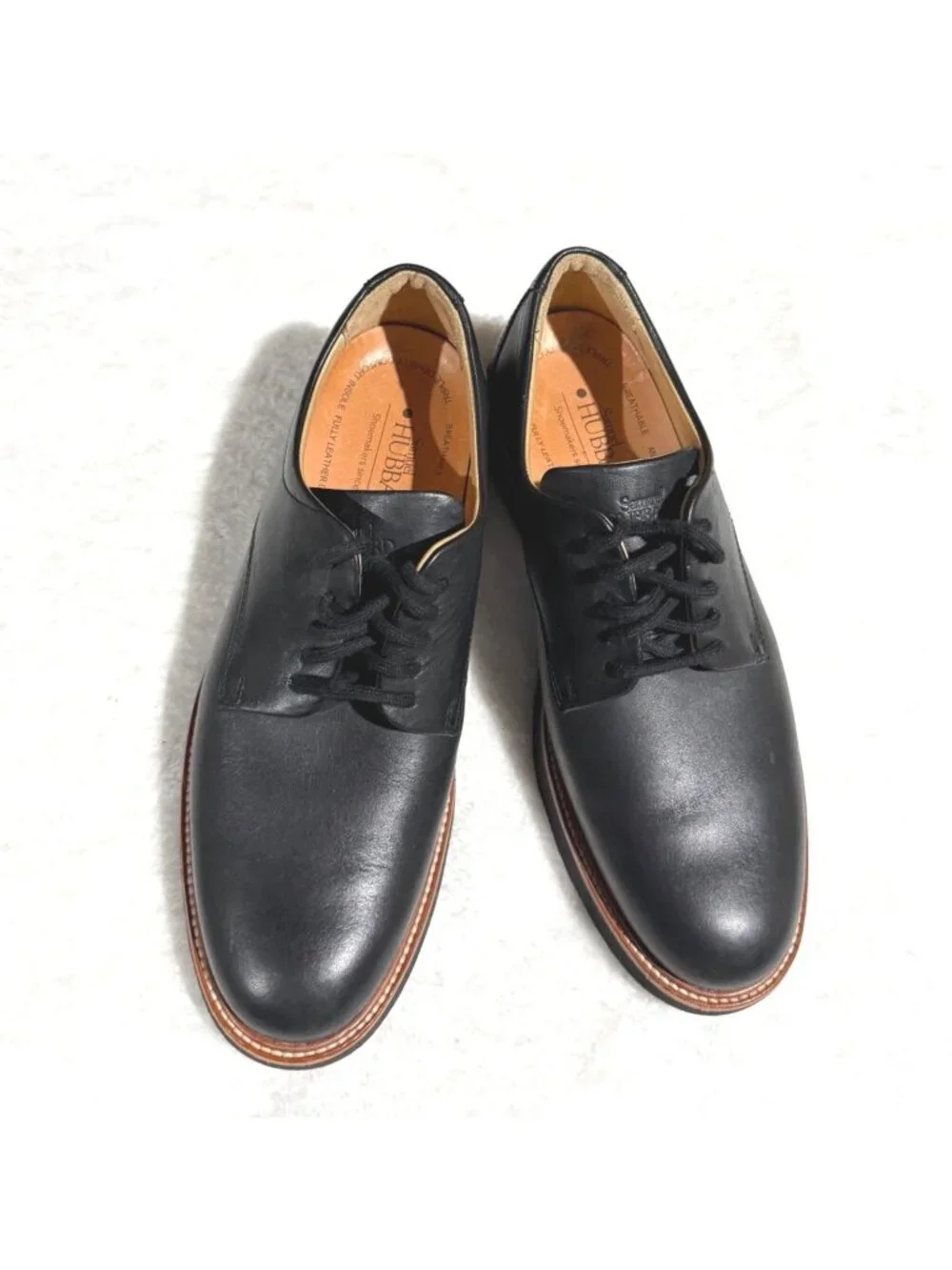 size 7.5 mens Samuel Hubbard Founder M2100-048 Black lace oxford shoes $295
